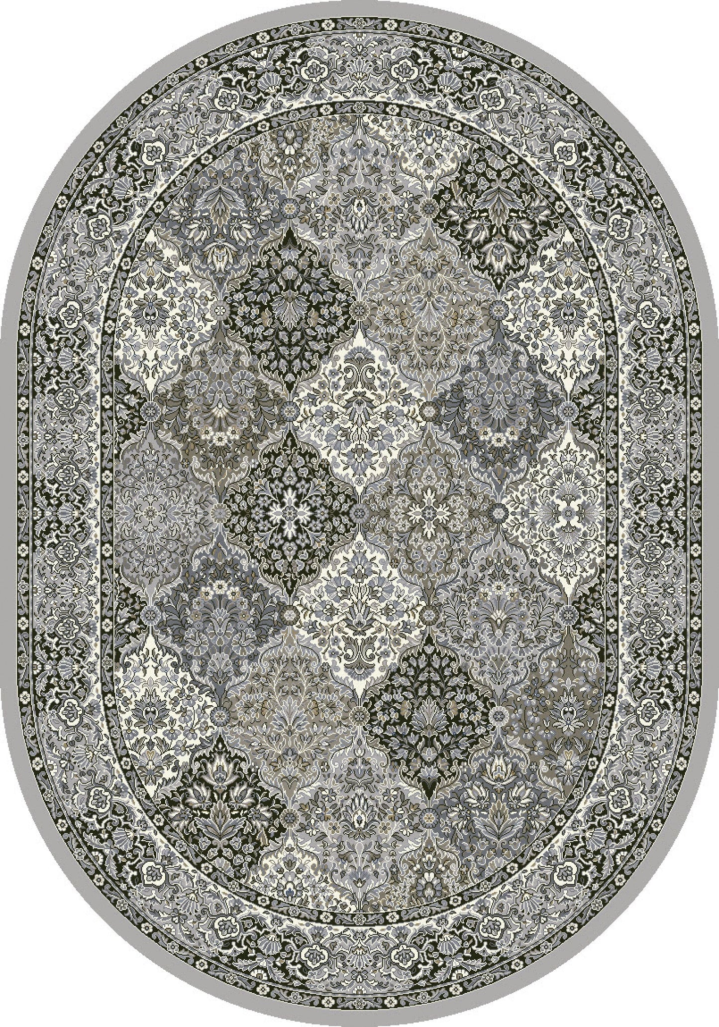 Ancient Garden 57008 Cream/Grey