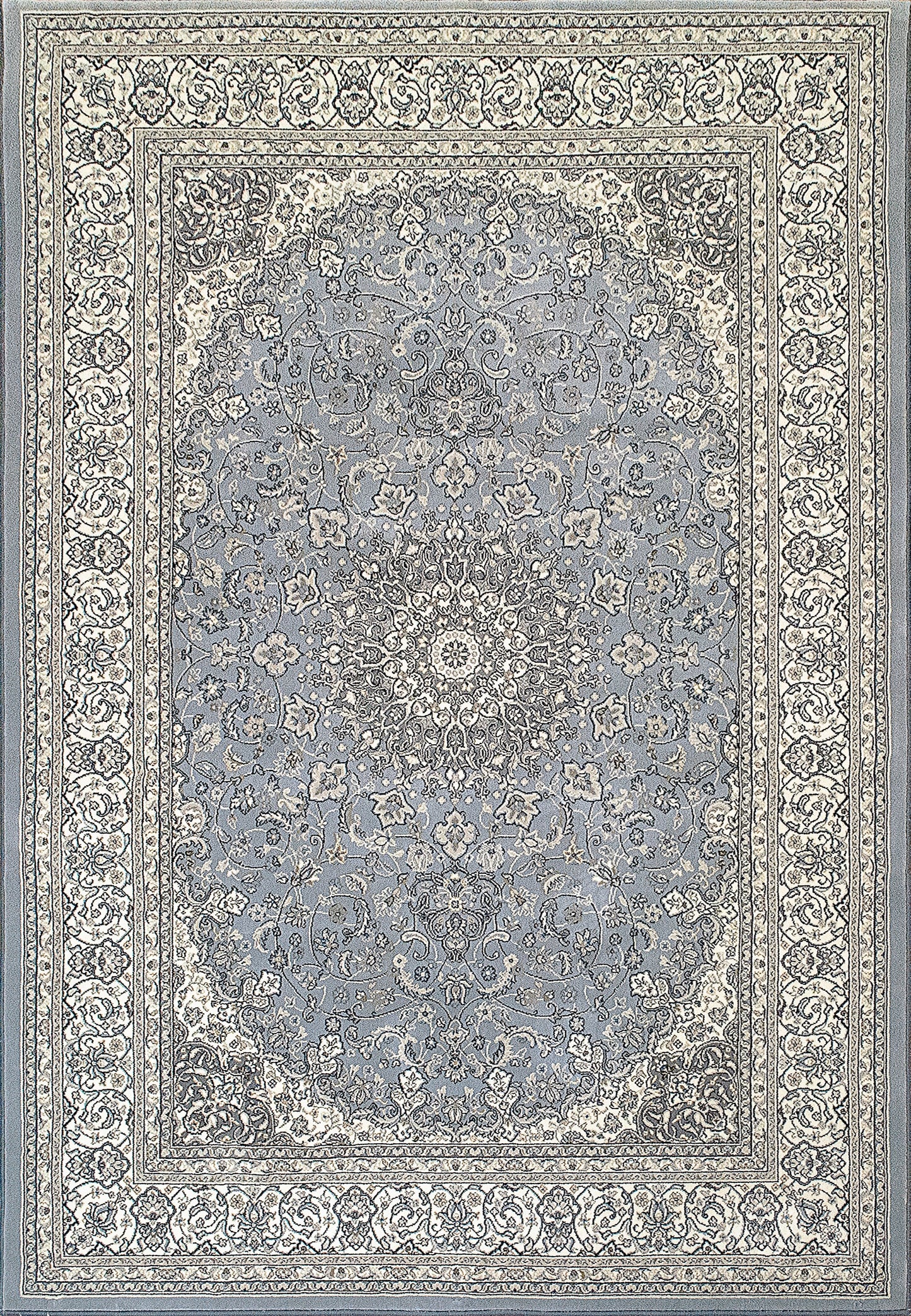Ancient Garden 57119 Steel Blue/Cream