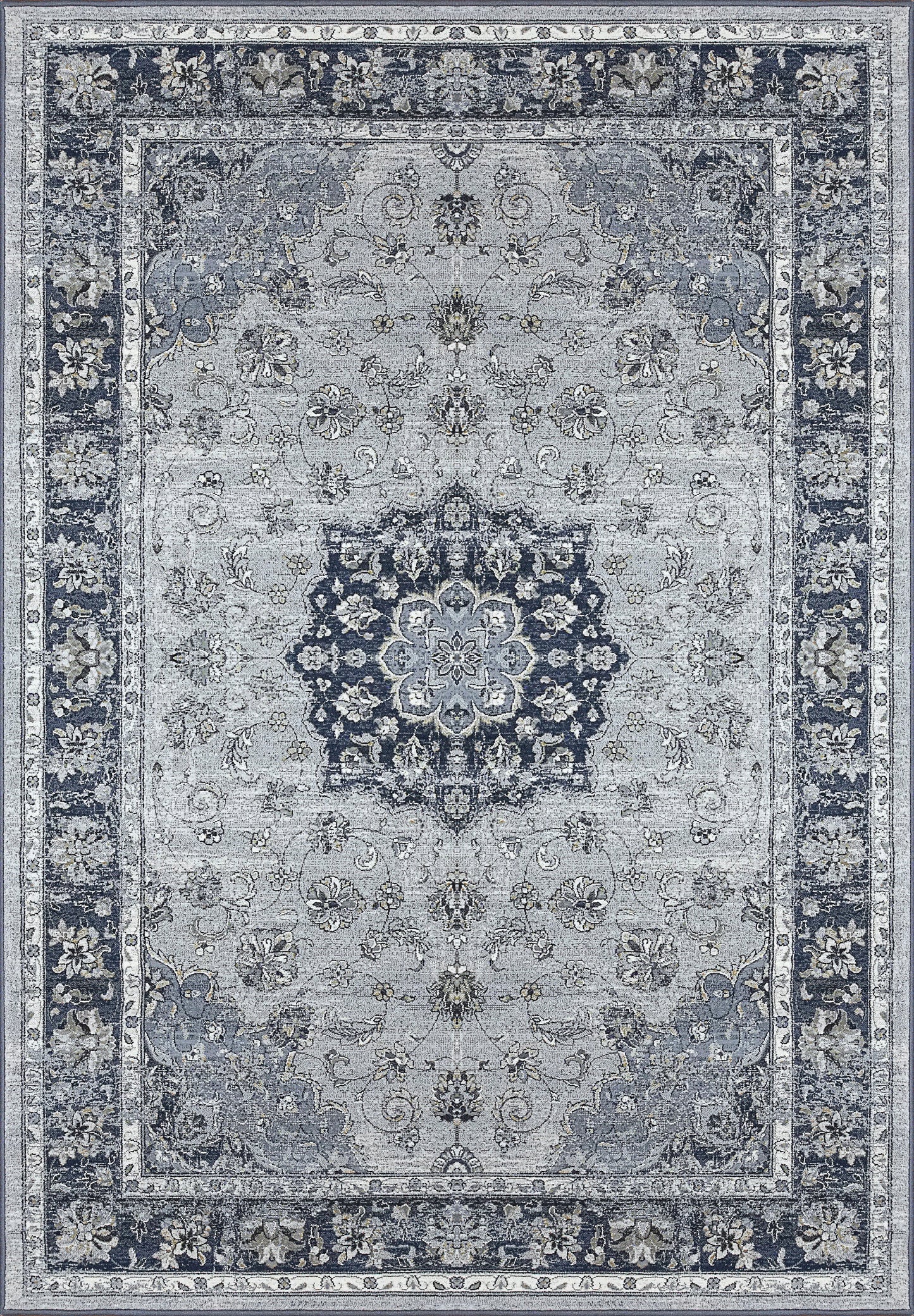 Ancient Garden 57559 Silver/Blue