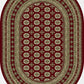 Ancient Garden 57102 Red/Beige
