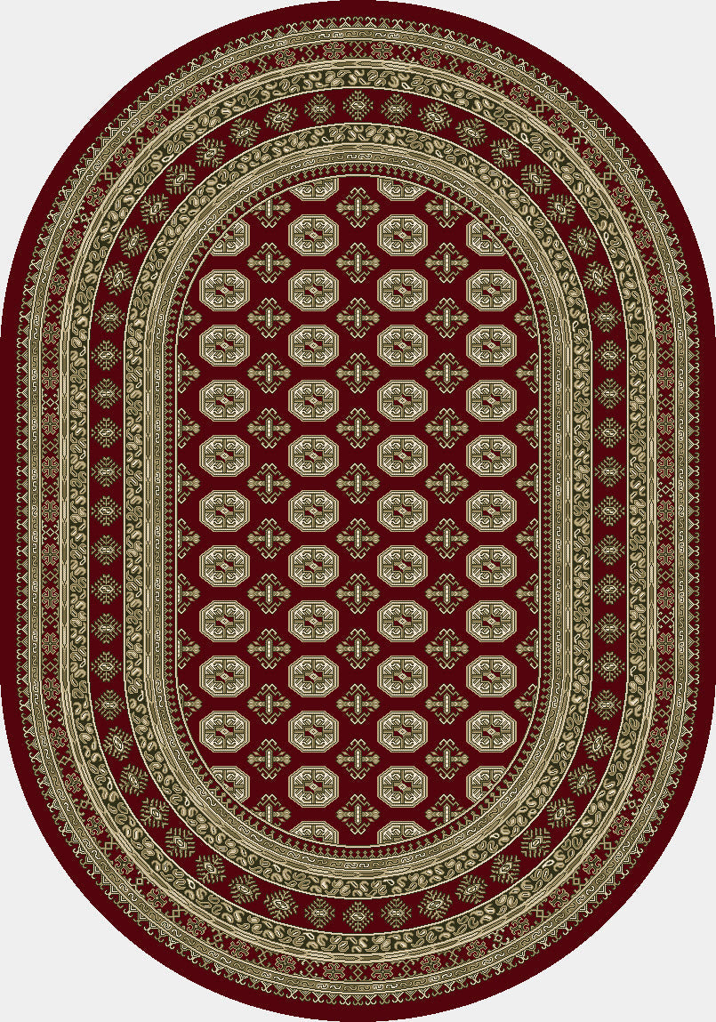 Ancient Garden 57102 Red/Beige