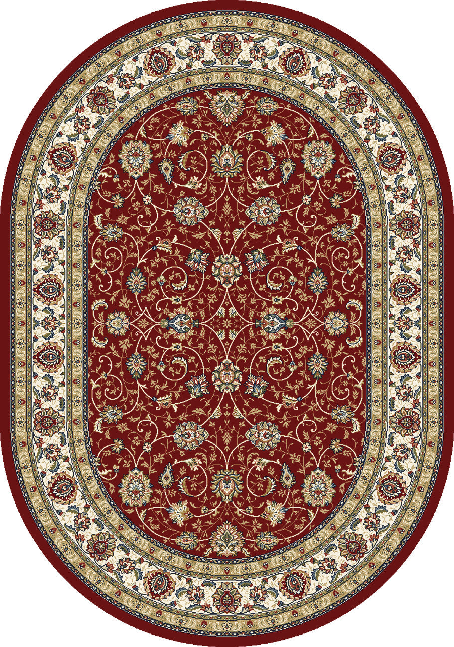Ancient Garden 57120 Red/Ivory