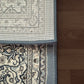 Ancient Garden 57119 Steel Blue/Cream