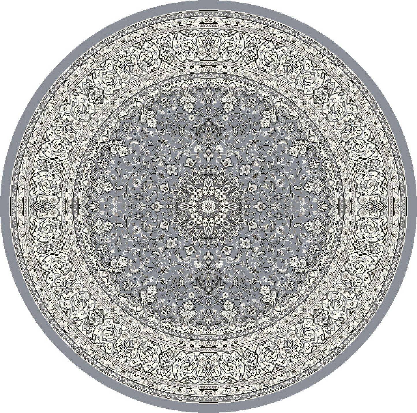 Ancient Garden 57119 Steel Blue/Cream