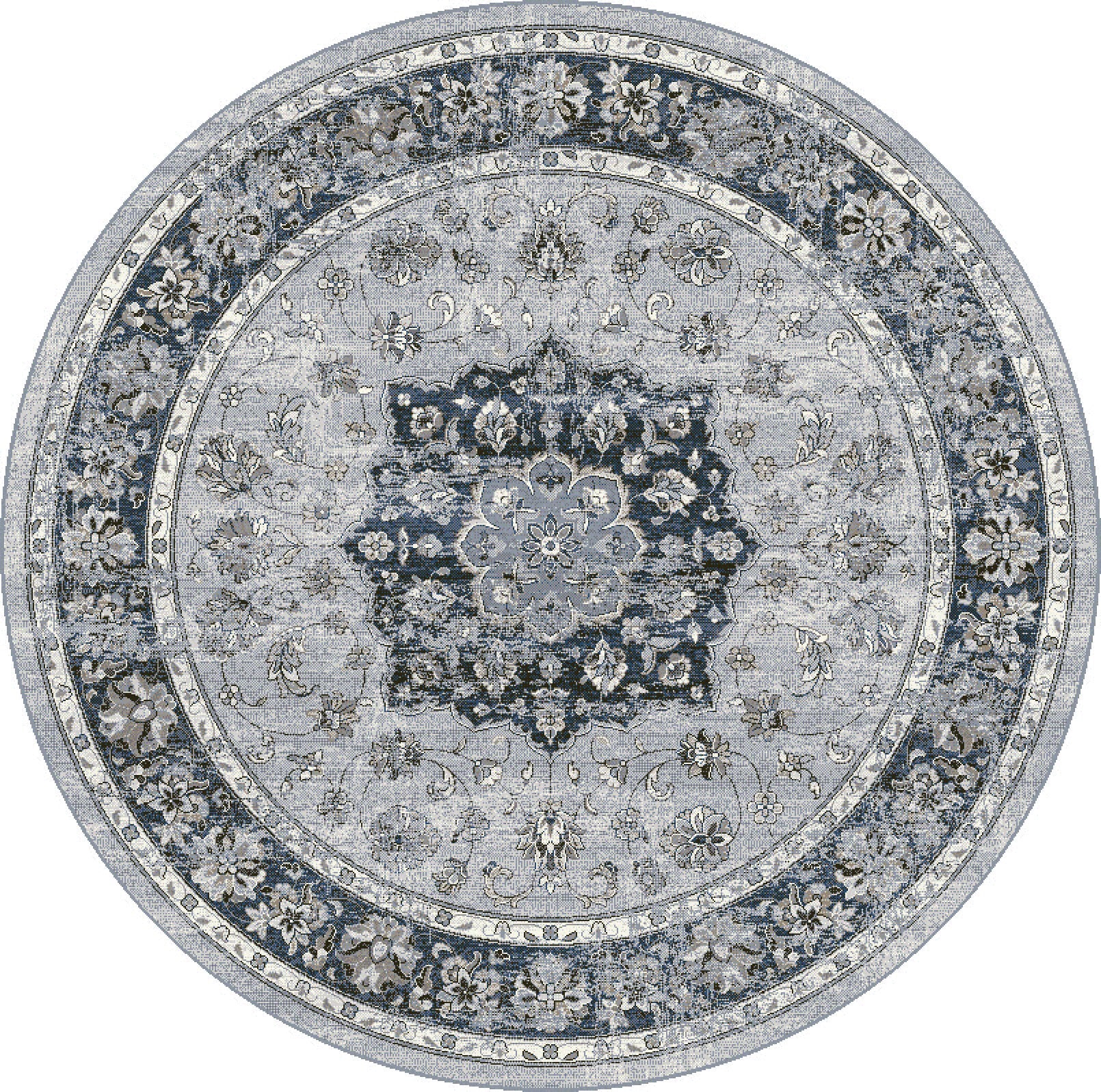Ancient Garden 57559 Silver/Blue