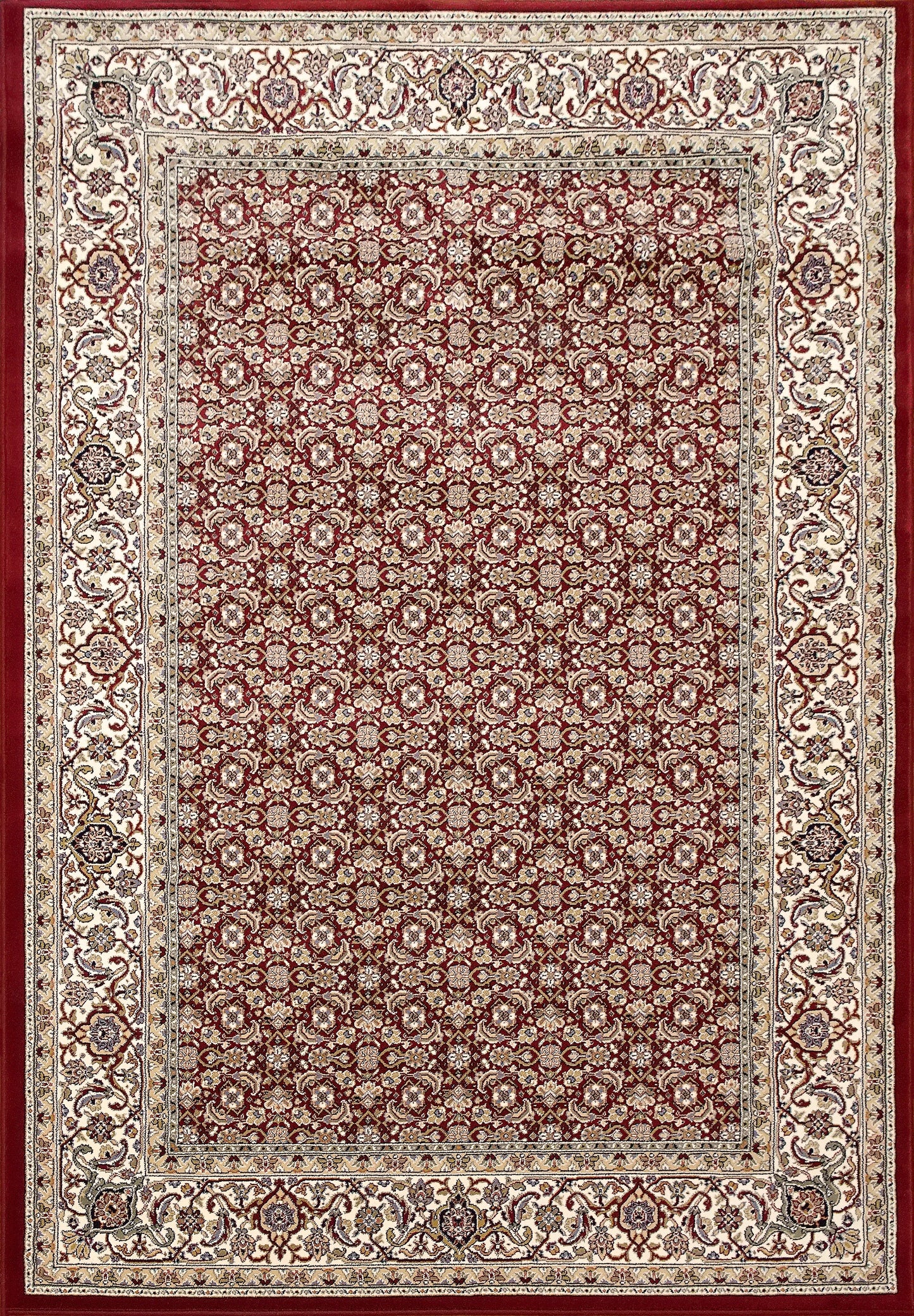 Ancient Garden 57011 Red/Ivory