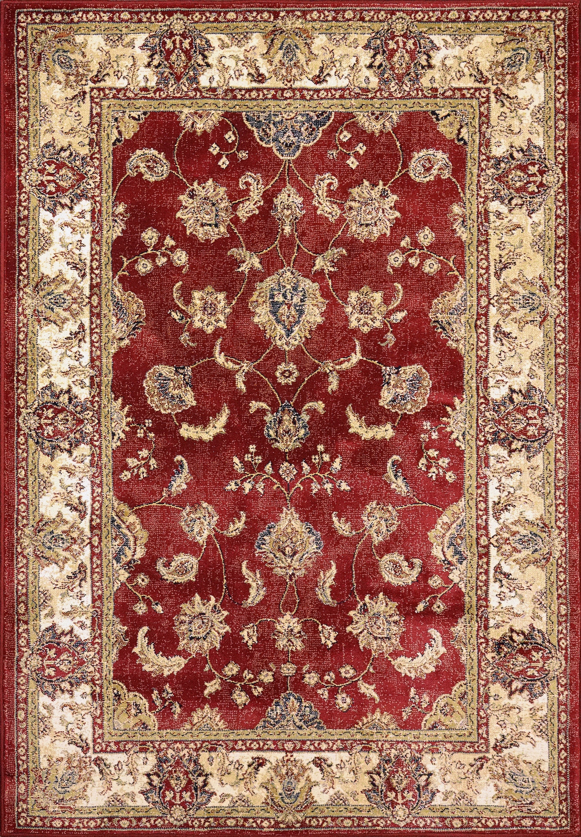 Ancient Garden 57158 Red/Ivory