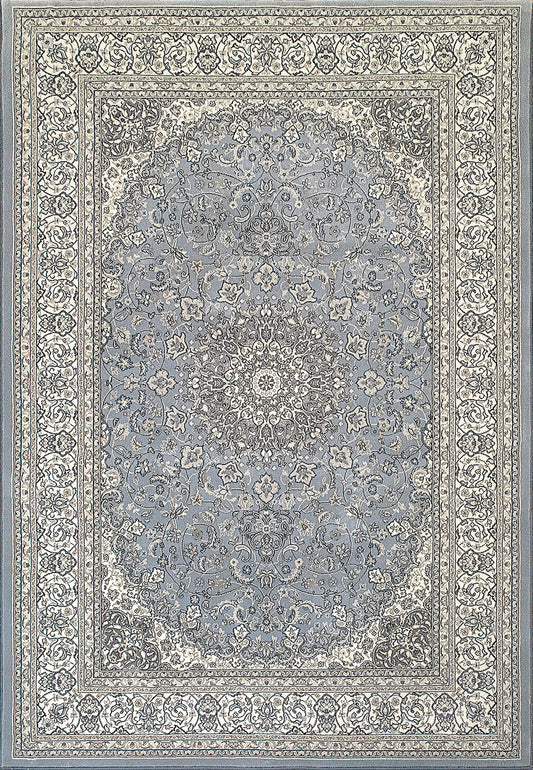 Ancient Garden 57119 Steel Blue/Cream