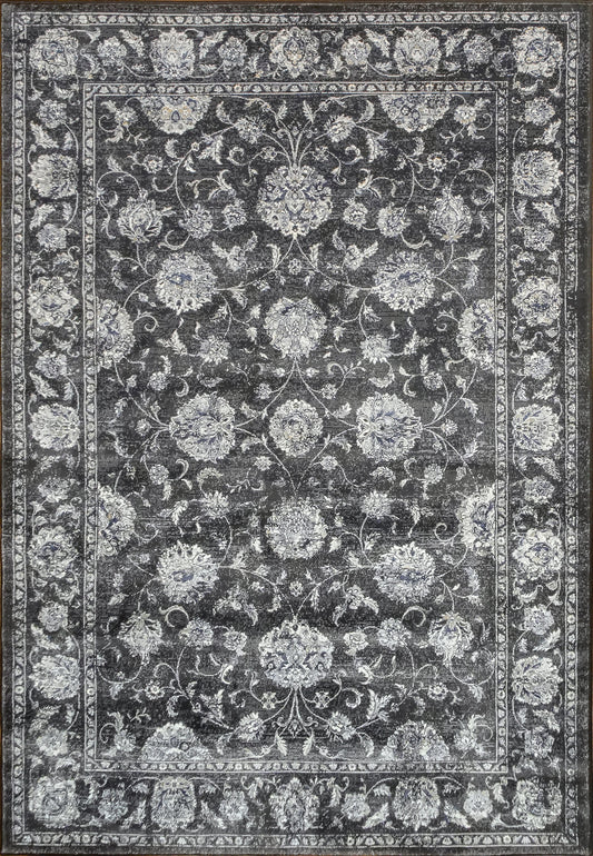Ancient Garden 57126 Charcoal/Silver
