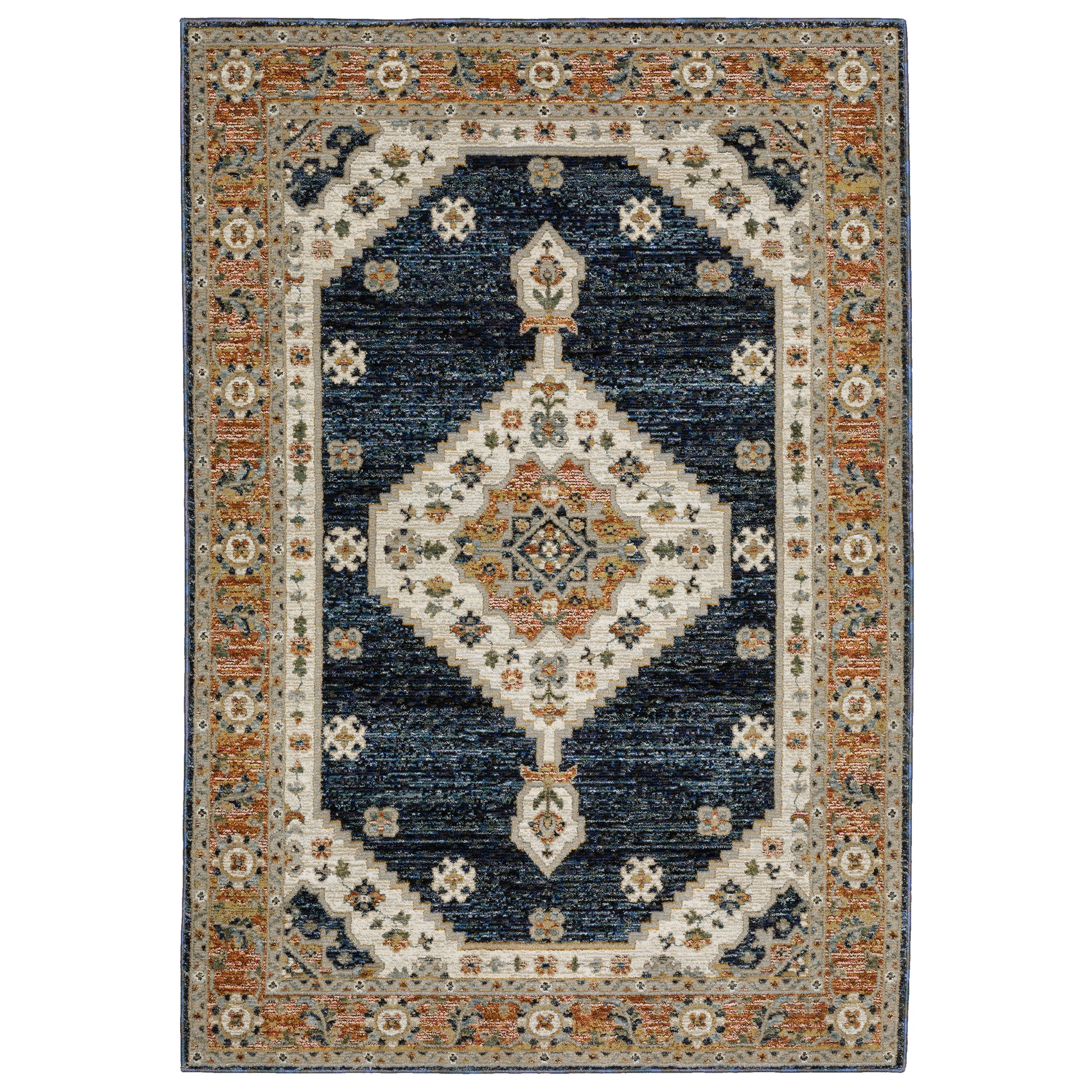 Andorra 2281E Blue Medallion Rug