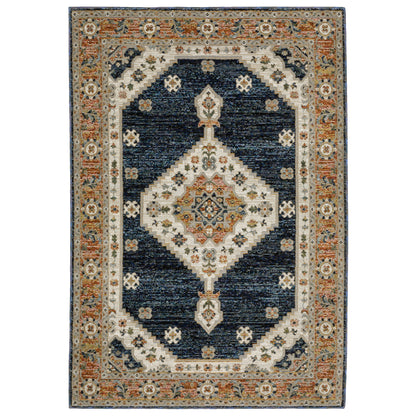 Andorra 2281E Blue Medallion Rug