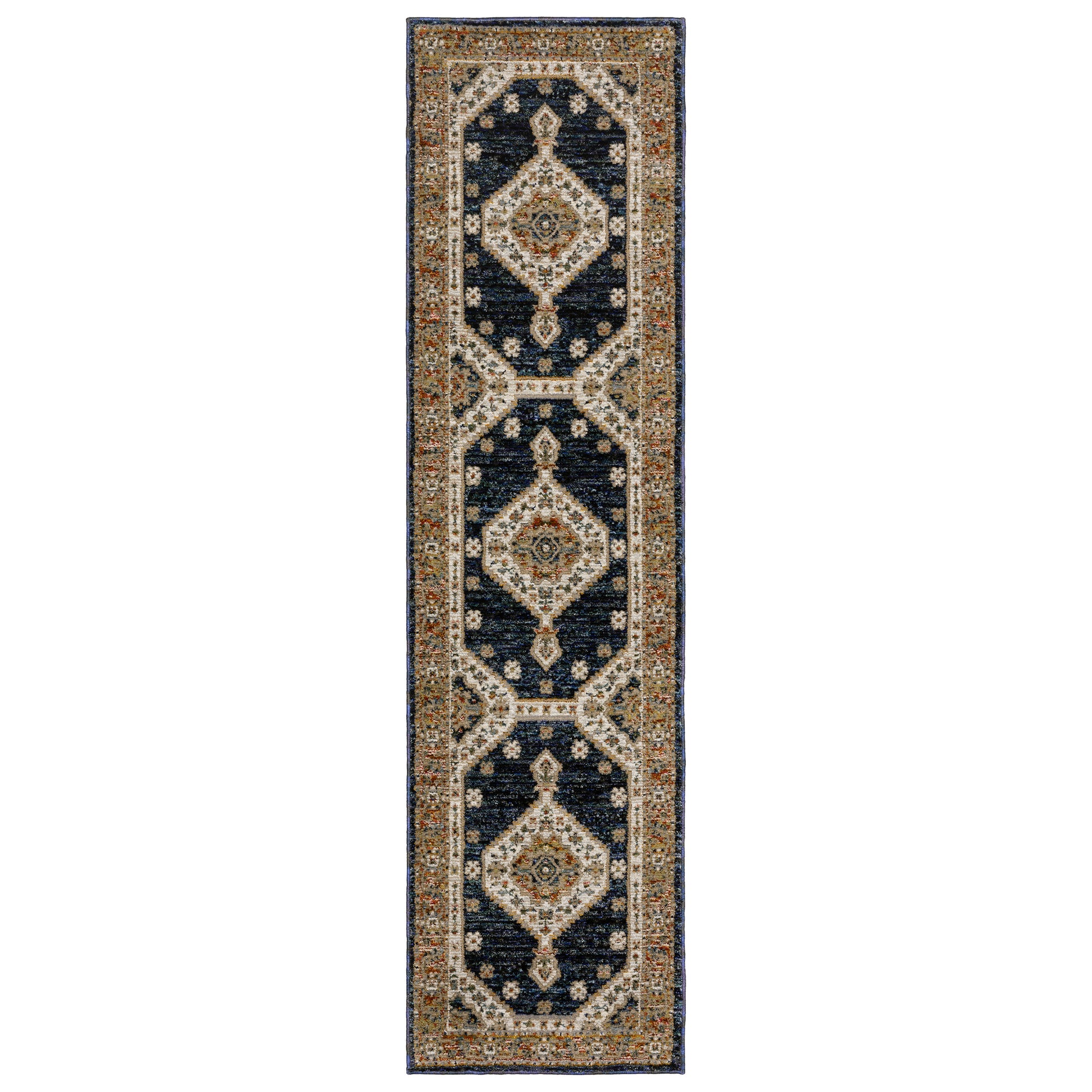 Andorra 2281E Blue Medallion Rug