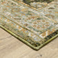 Andorra 2417B Green Distressed Rug