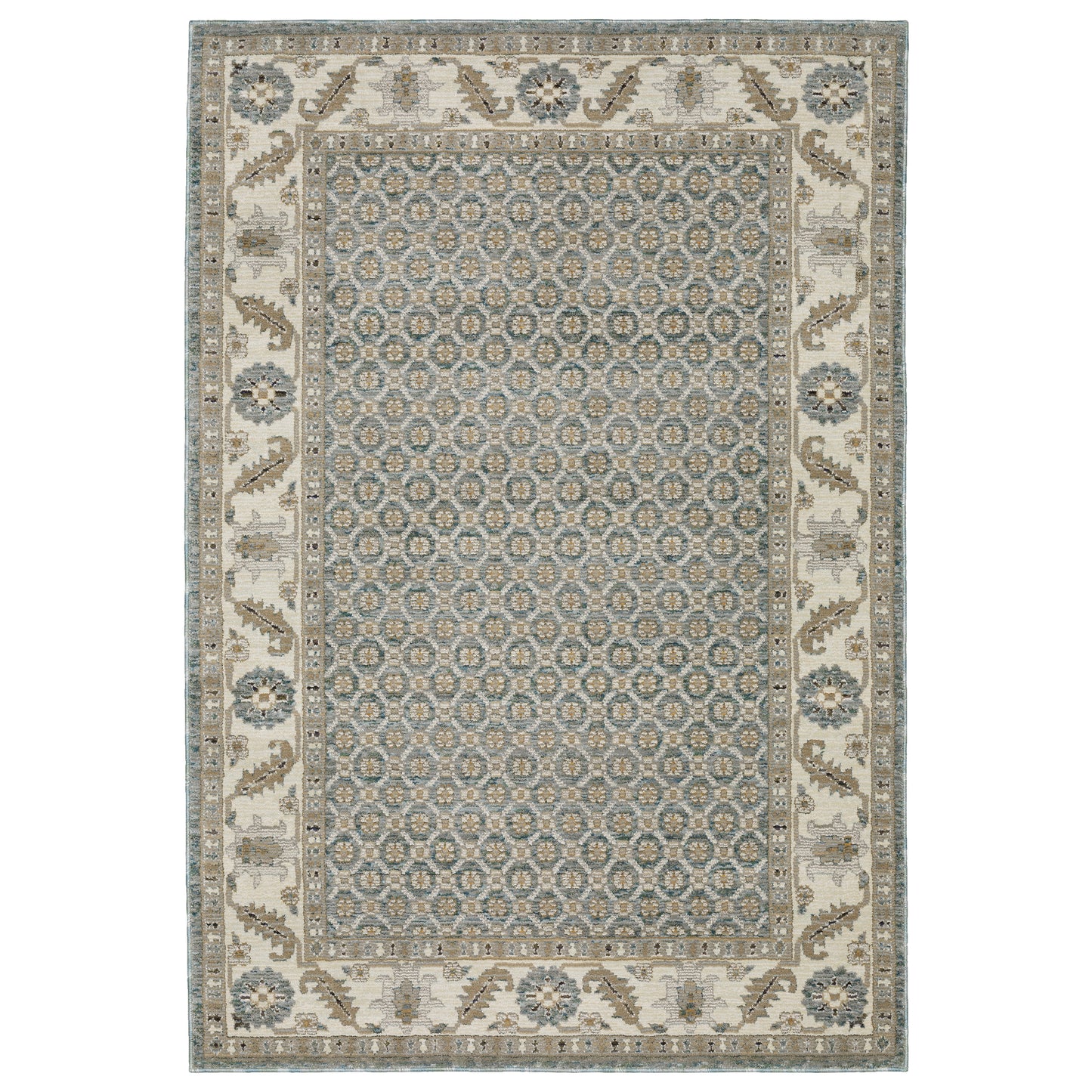 Andorra 2429A Blue Oriental Rug
