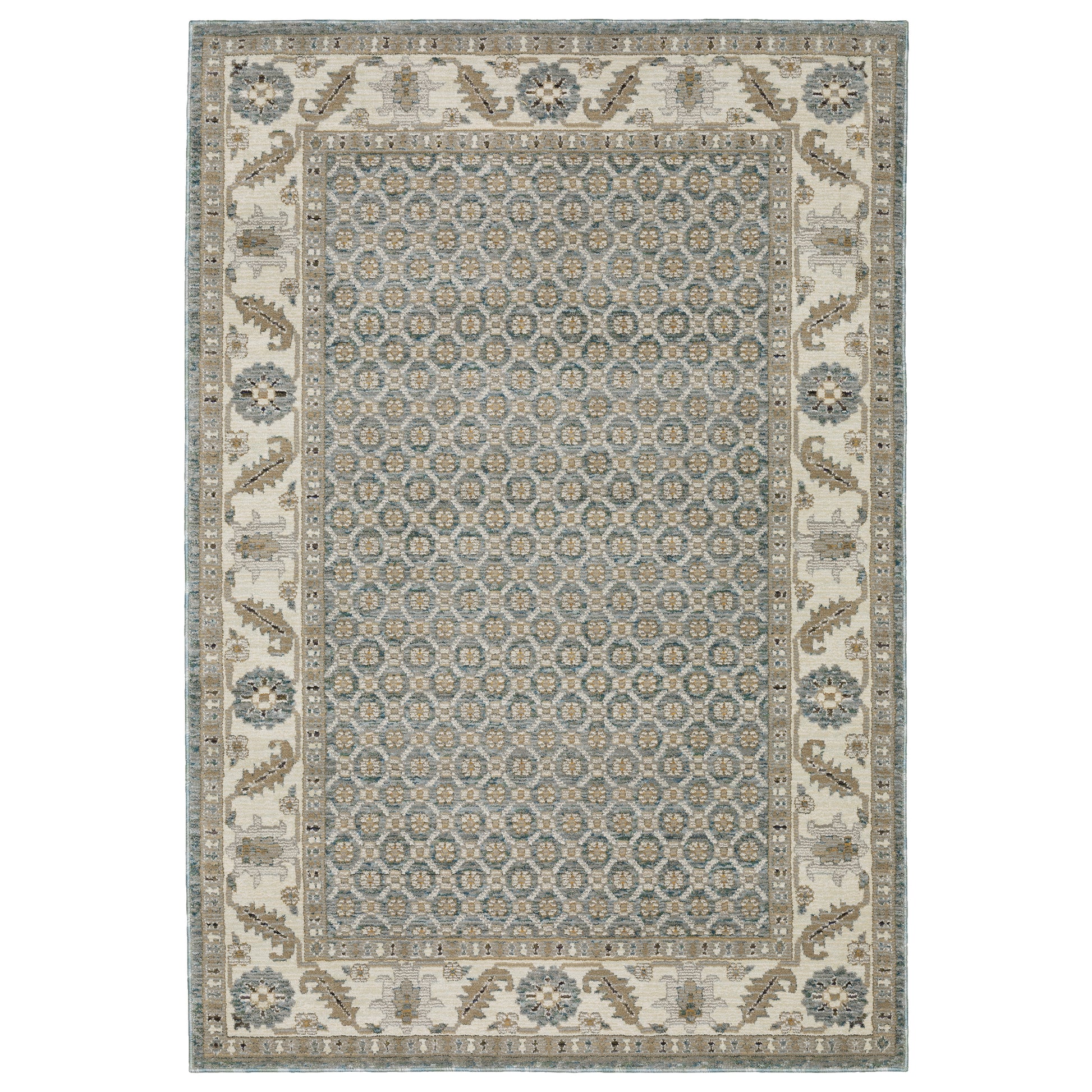 Andorra 2429A Blue Oriental Rug