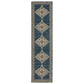 Andorra 2430A Blue Medallion Rug