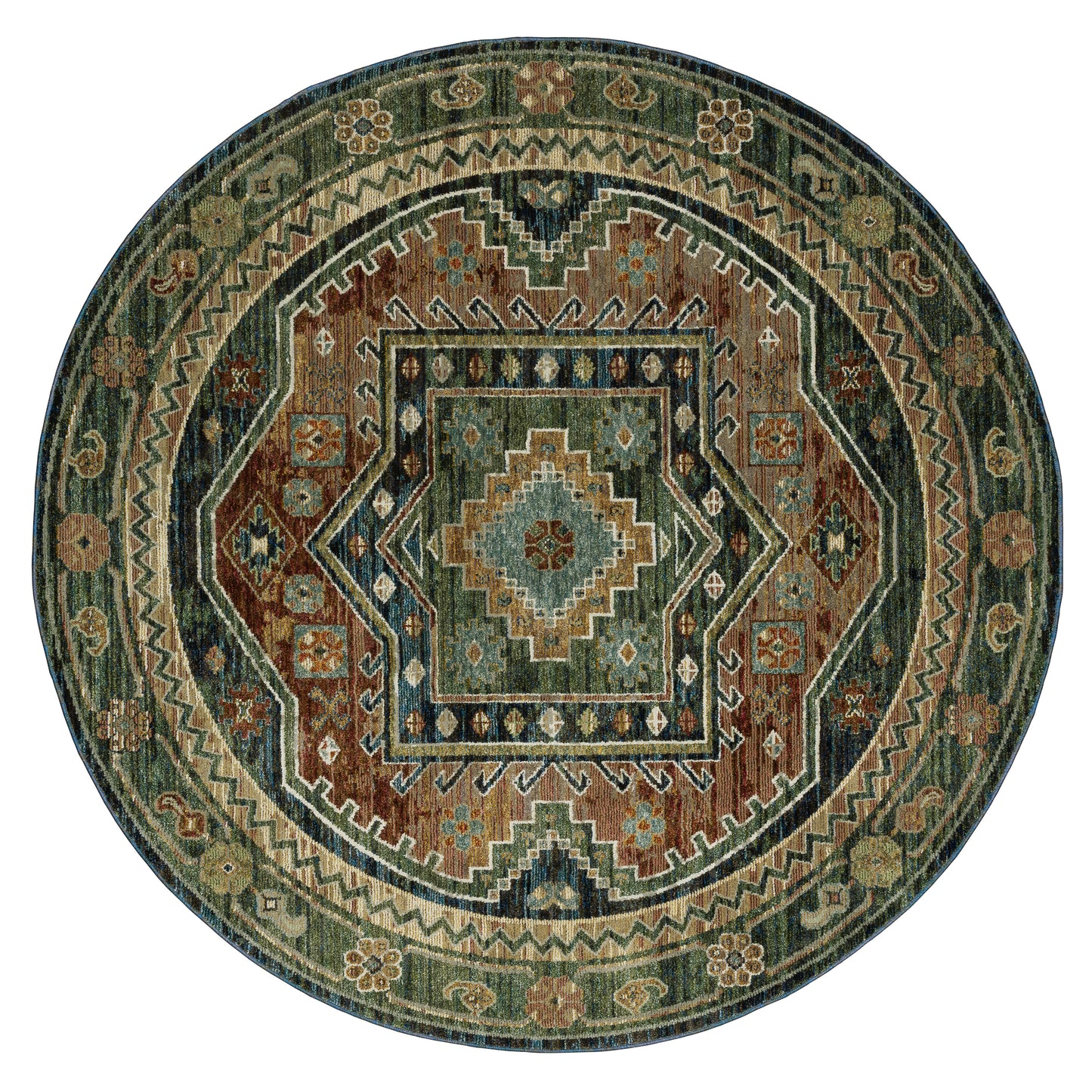 Andorra 2442A Blue Southwest/Lodge Rug