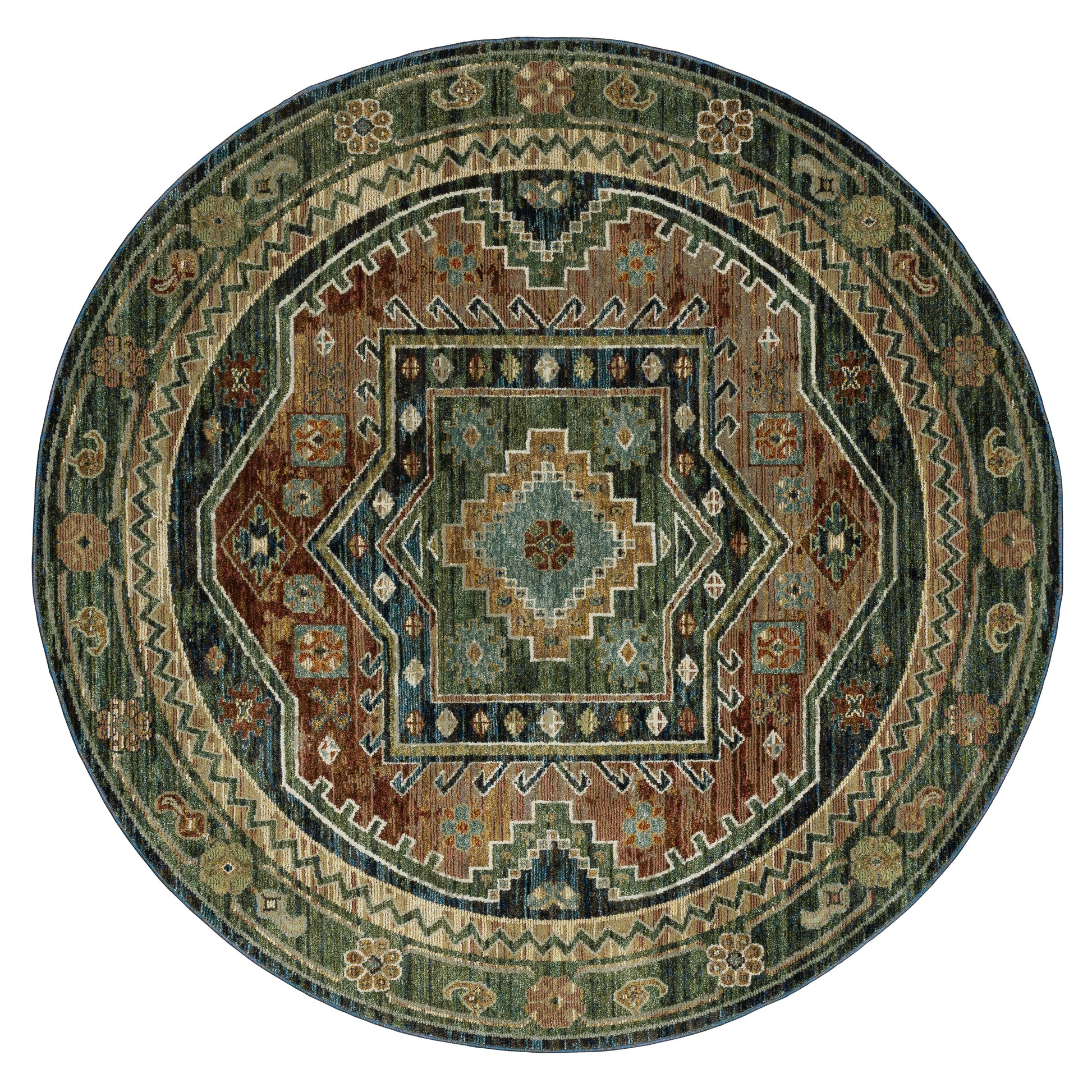 Andorra 2442A Blue Southwest/Lodge Rug