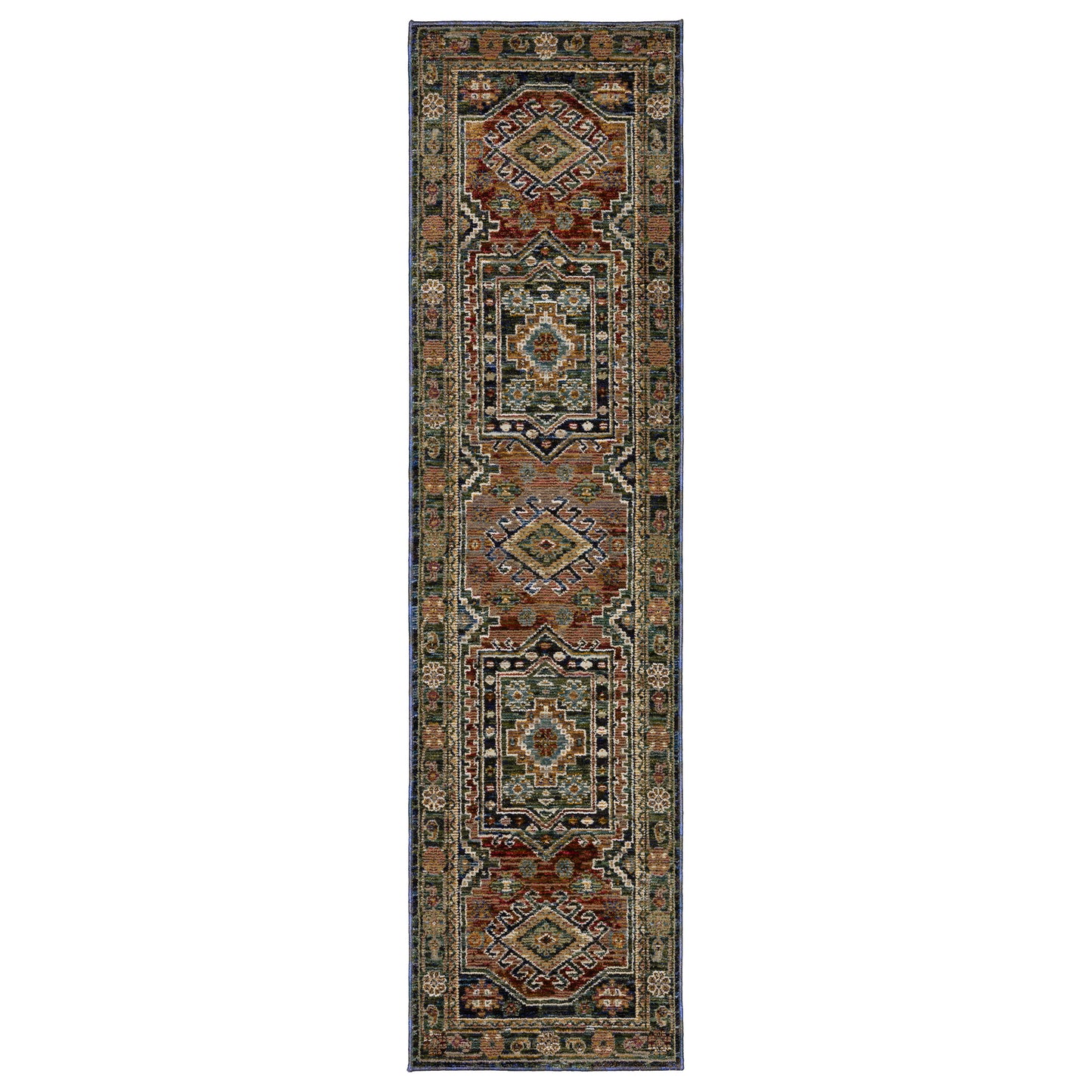 Andorra 2442A Blue Southwest/Lodge Rug