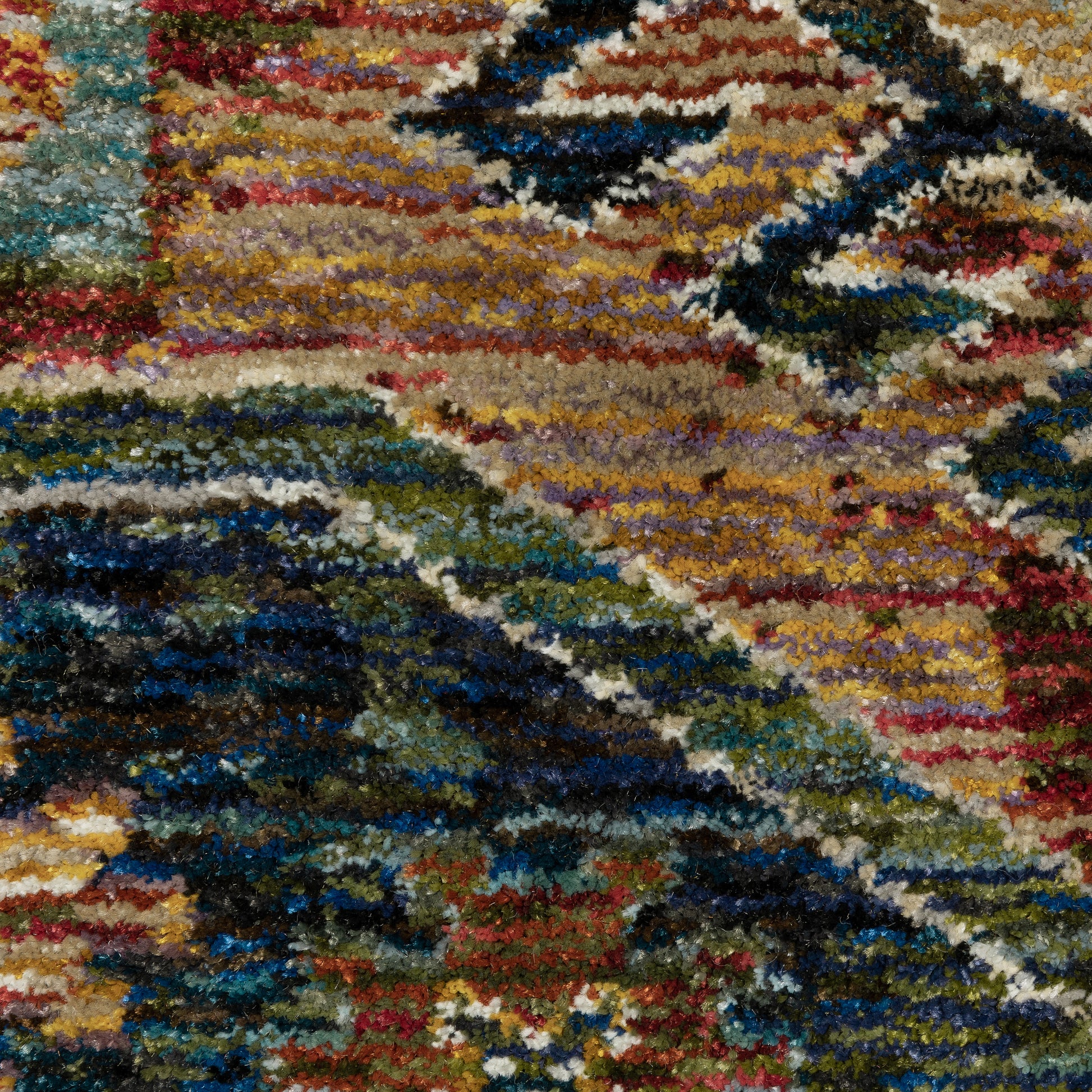 Andorra Southwest/Lodge Blue/ Multi Medallion Cut Pile Rug