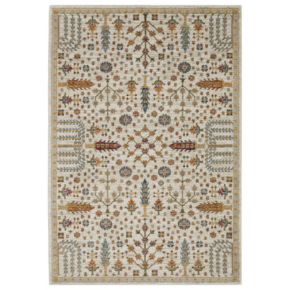 Andorra 2449B Ivory Botanical Rug