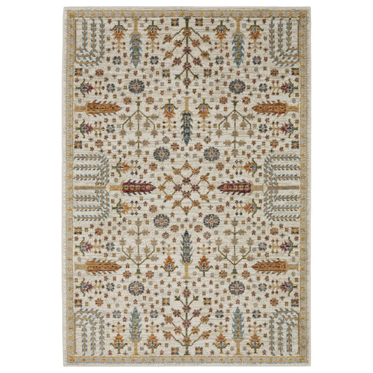 Andorra 2449B Ivory Botanical Rug