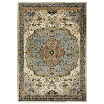 Andorra 2451B Ivory Medallion Rug