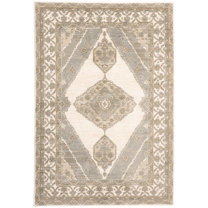 Andorra 298C0 Beige Medallion Rug