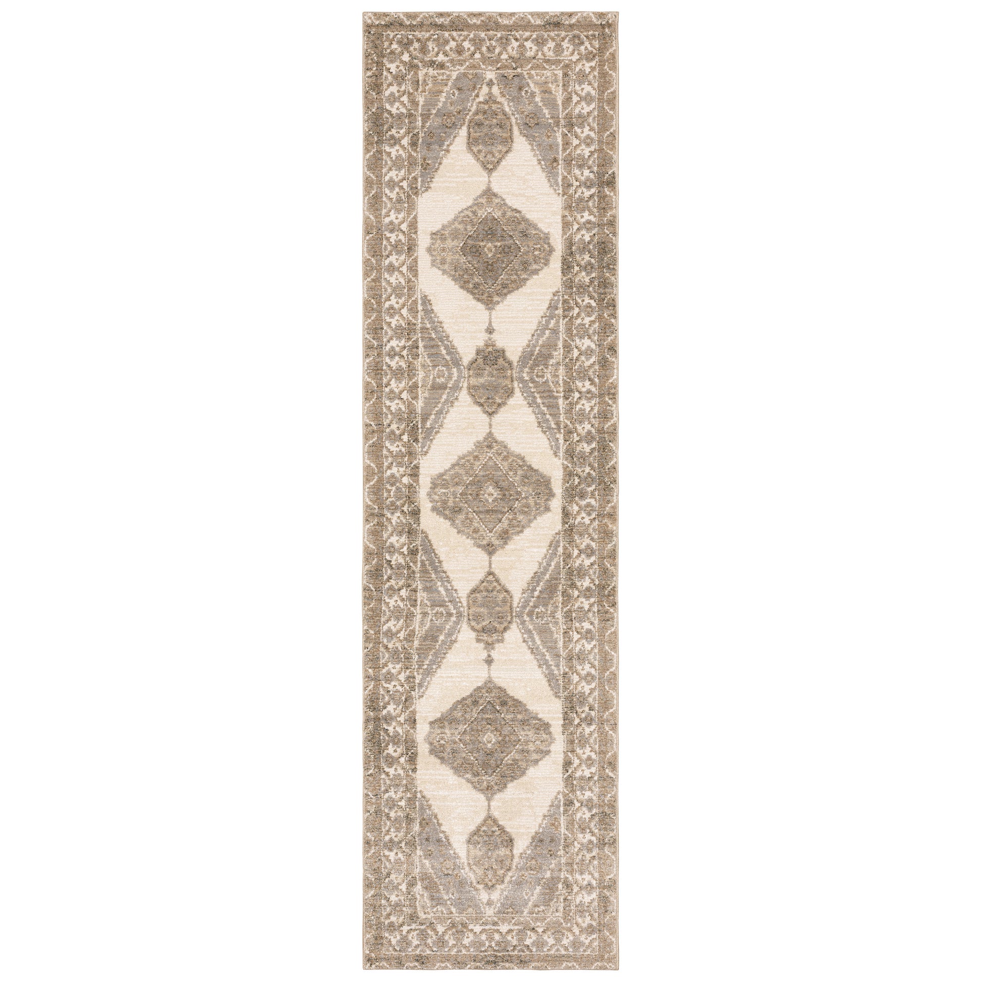 Andorra 298C0 Beige Medallion Rug