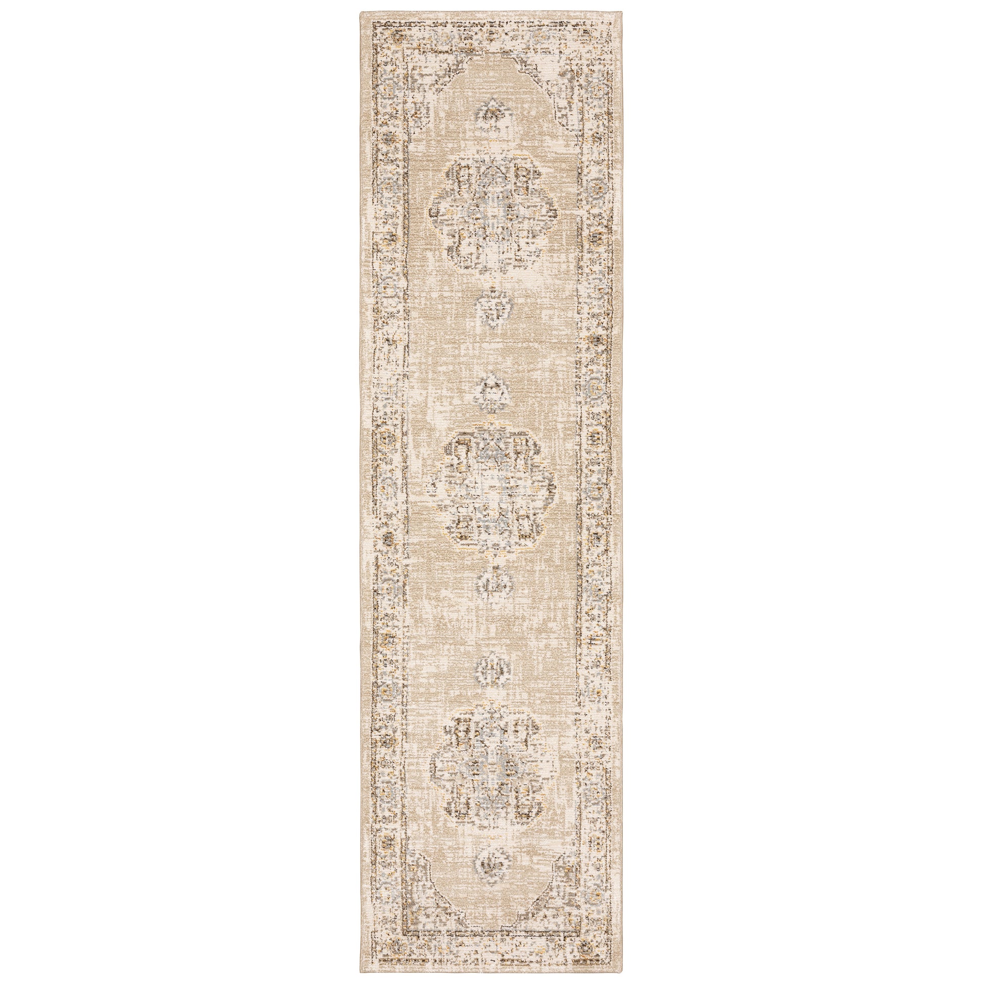 Andorra 303D0 Beige Medallion Rug