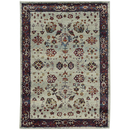 Andorra 6842D Stone Oriental Rug