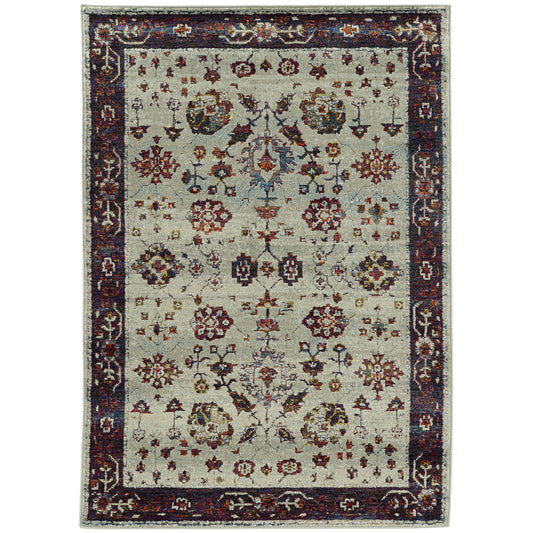 Andorra 6842D Stone Oriental Rug