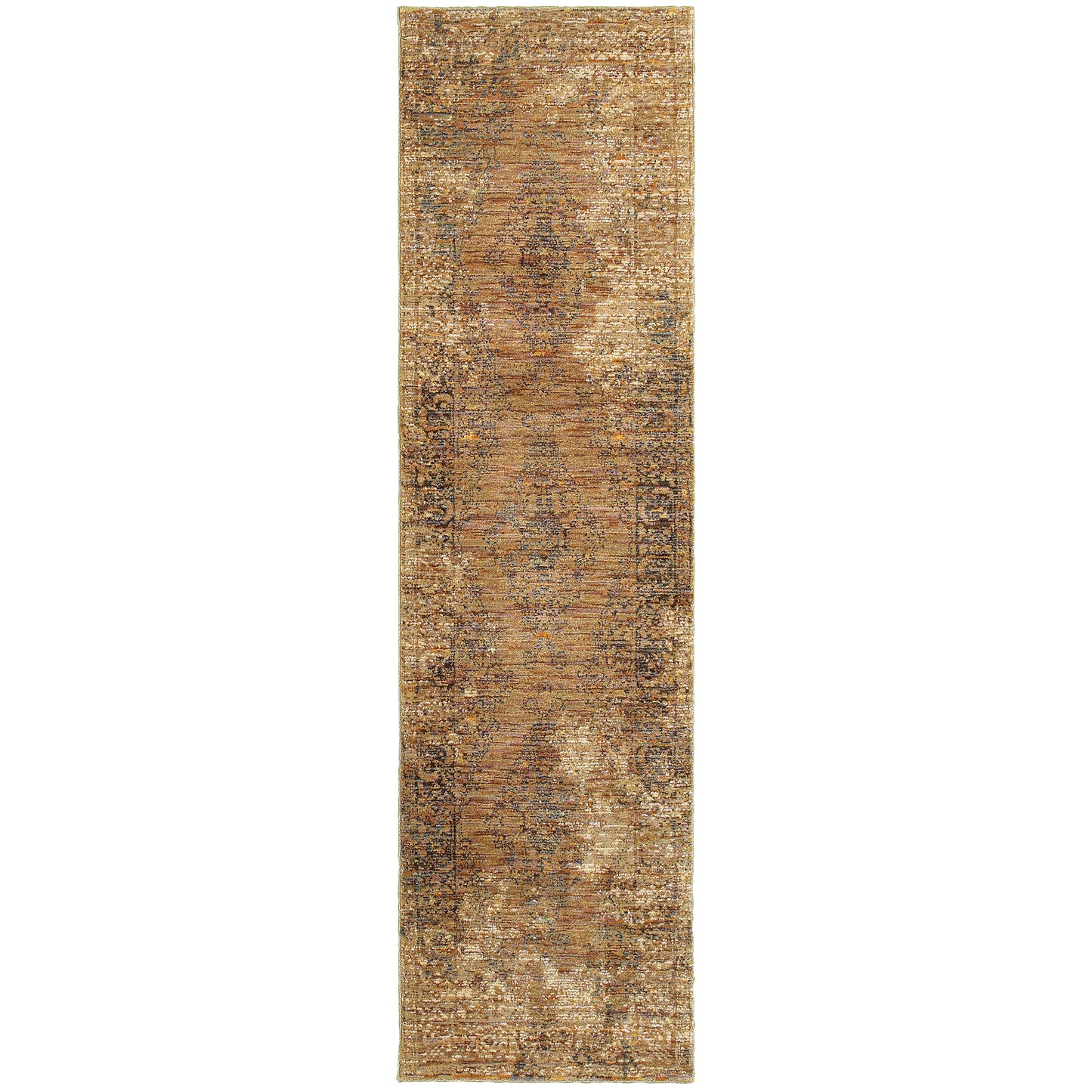 Andorra 6845D Gold Distressed Rug