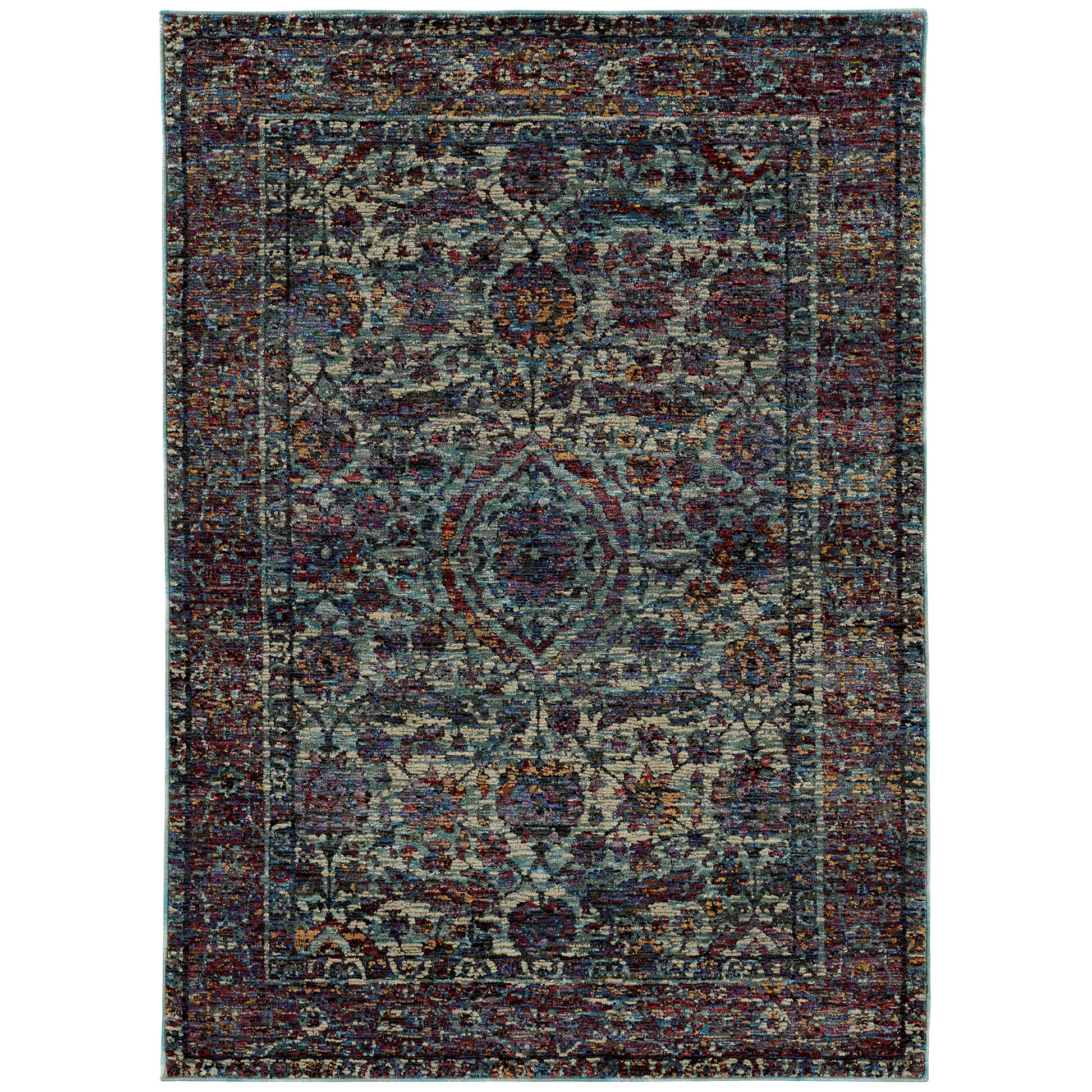 Andorra 6846B Blue Overdyed Rug