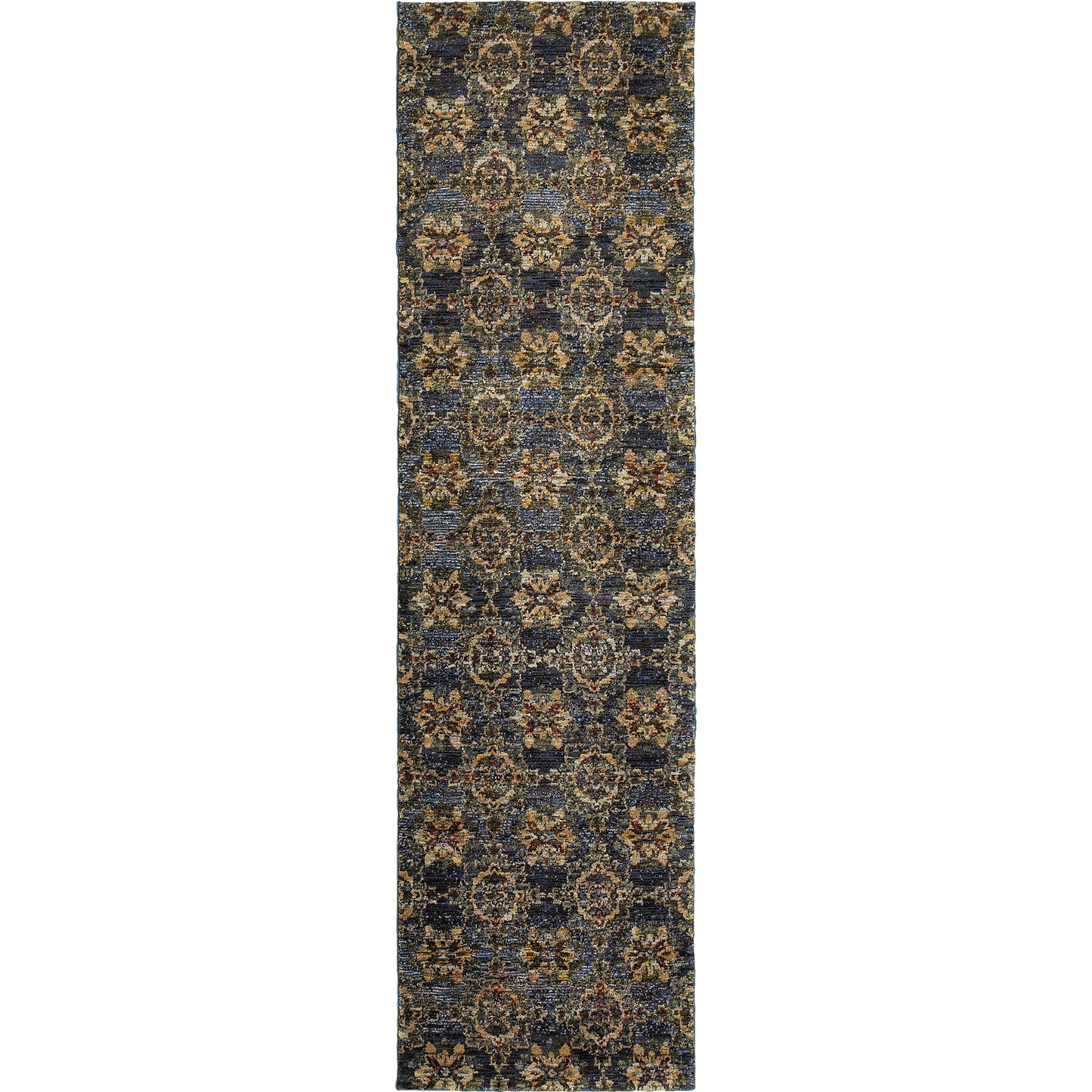 Andorra 6883C Blue Medallion Rug