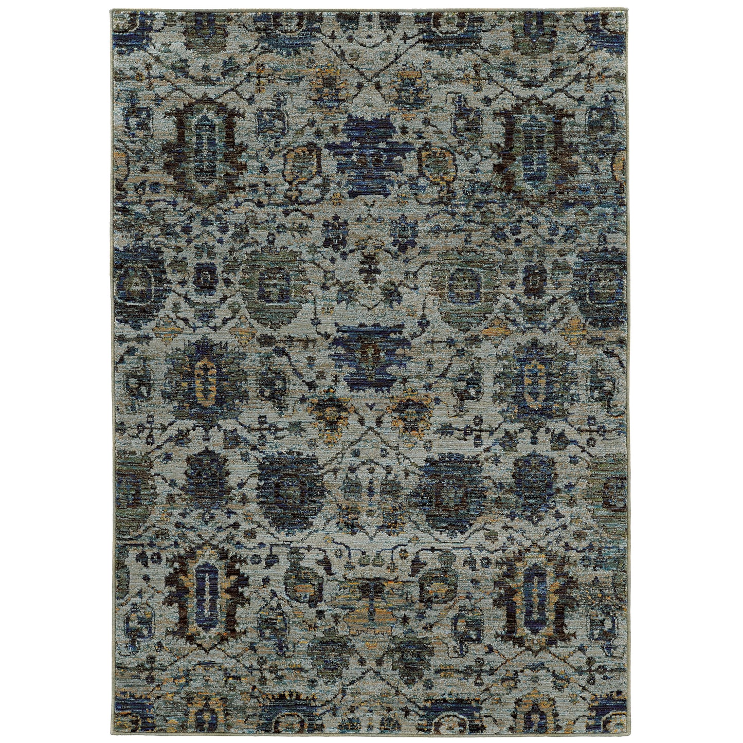 Andorra 7120A Blue Overdyed Rug