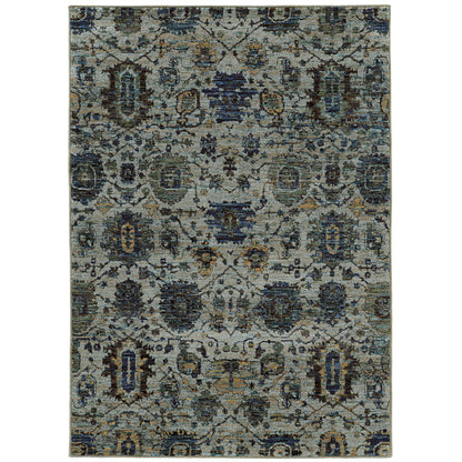 Andorra 7120A Blue Overdyed Rug