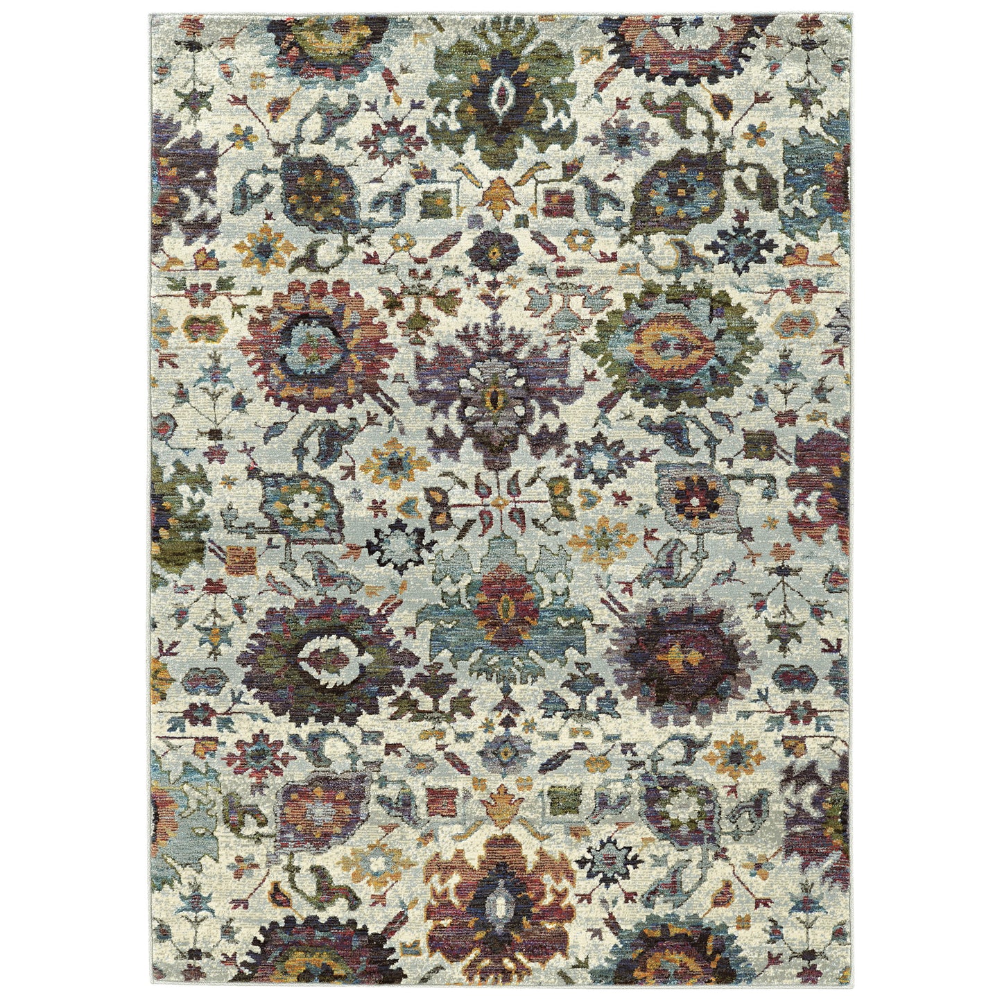 Andorra 7129A Stone Oriental Rug
