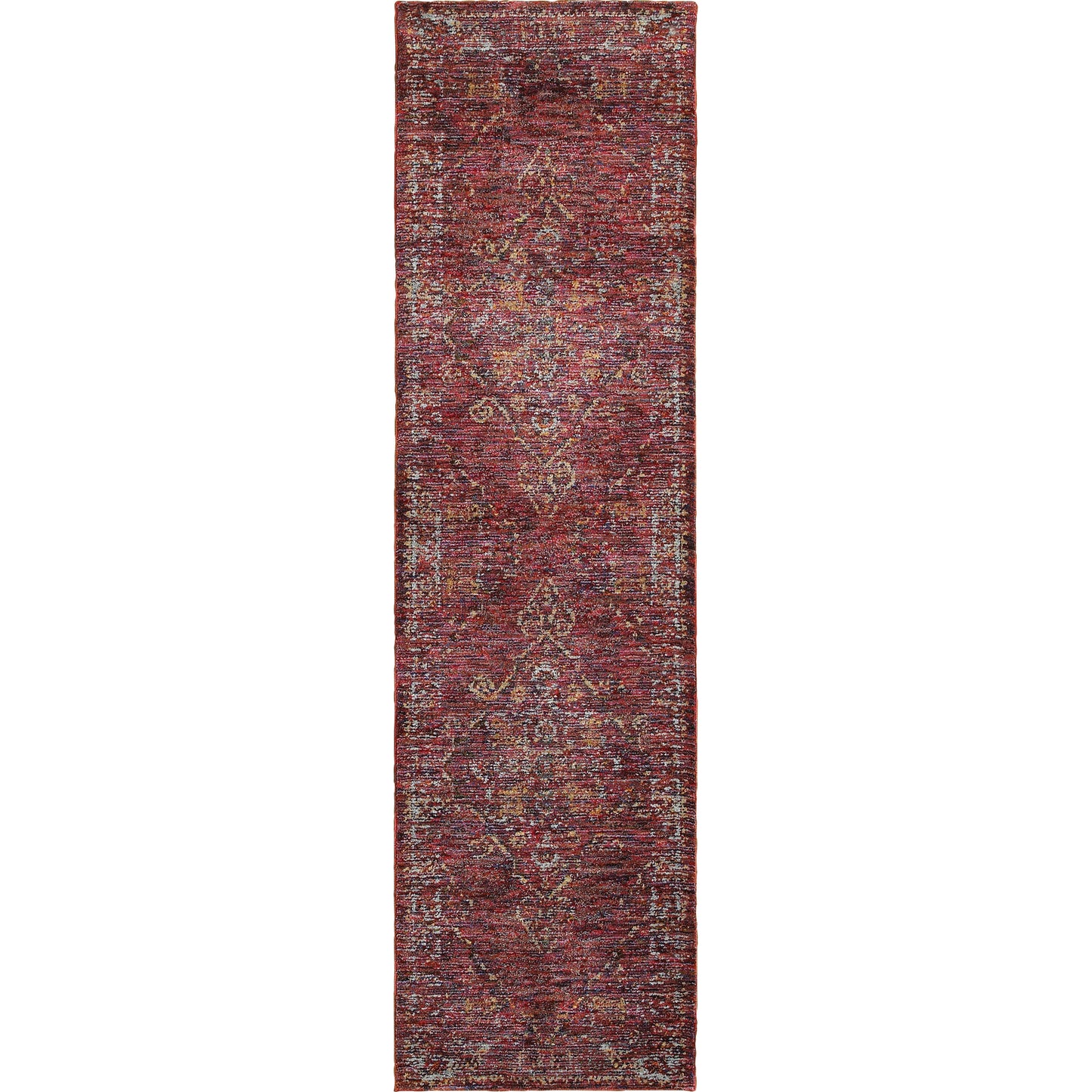 Andorra 7135E Red Medallion Rug