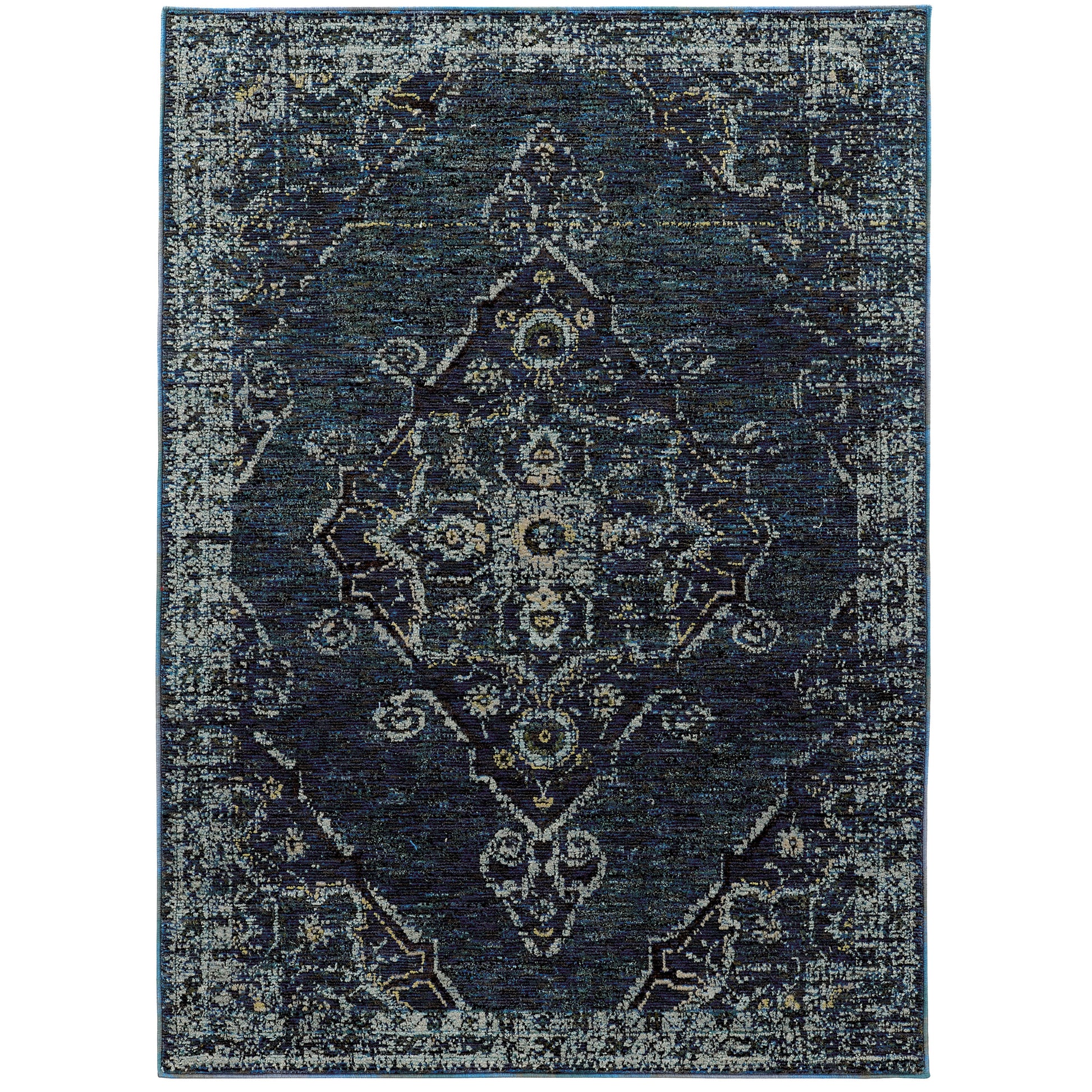 Andorra 7135F Blue Medallion Rug