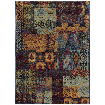 Andorra 7137A Multi Ikat Rug