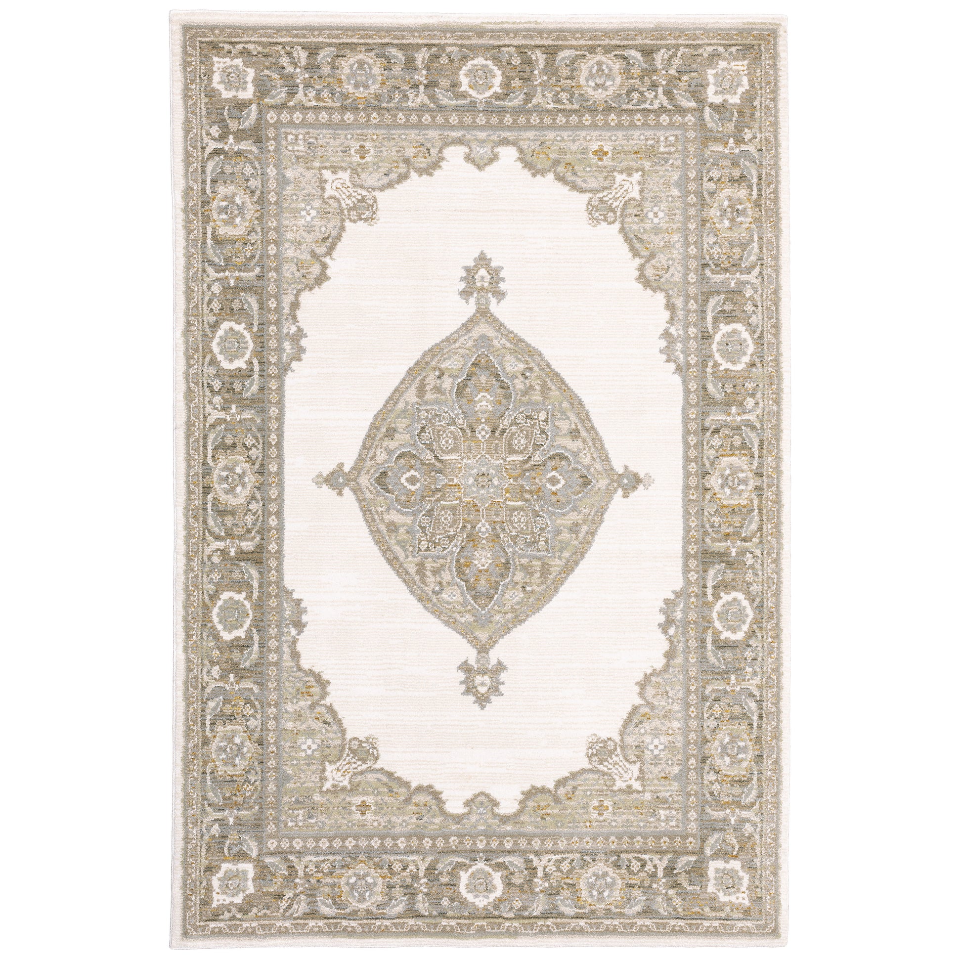 Andorra 7939D Beige Medallion Rug
