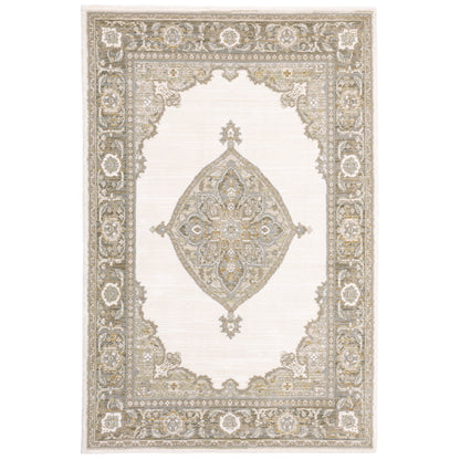Andorra 7939D Beige Medallion Rug