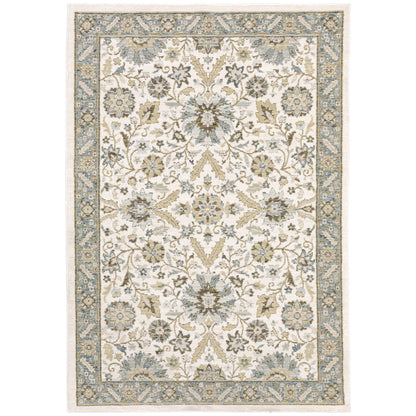 Andorra 8918I Stone Oriental Rug