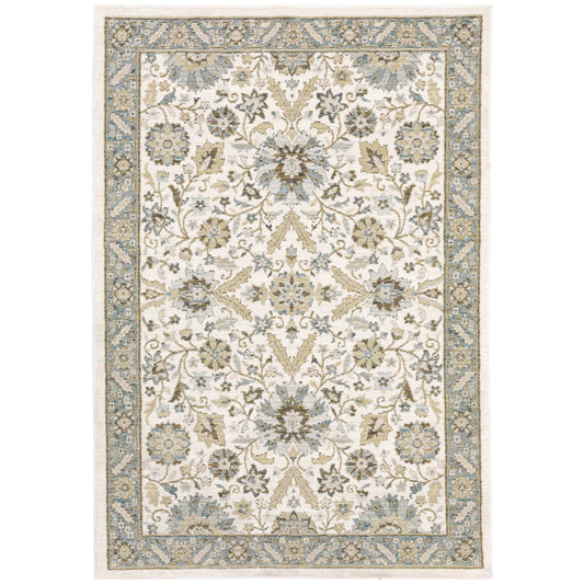 Andorra 8918I Stone Oriental Rug