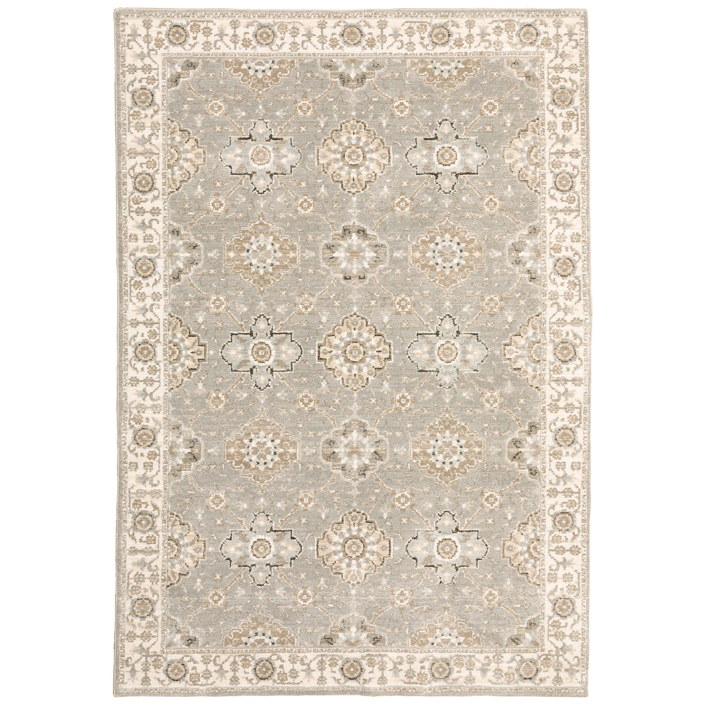 Andorra 8929H Grey Floral Rug