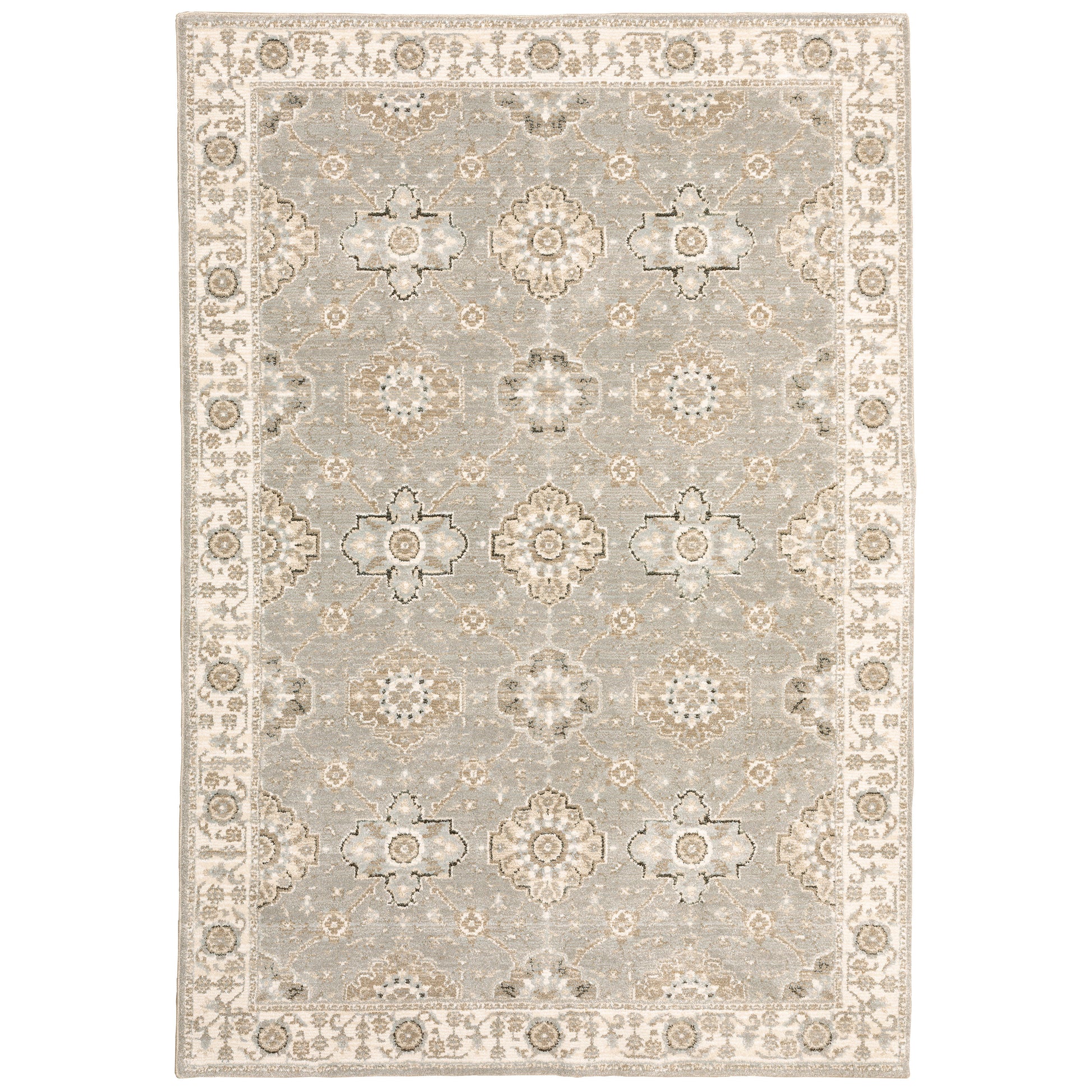 Andorra 8929H Grey Floral Rug