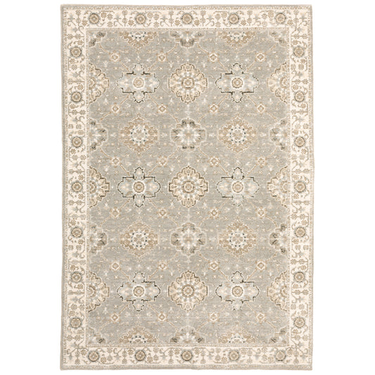 Andorra 8929H Grey Floral Rug