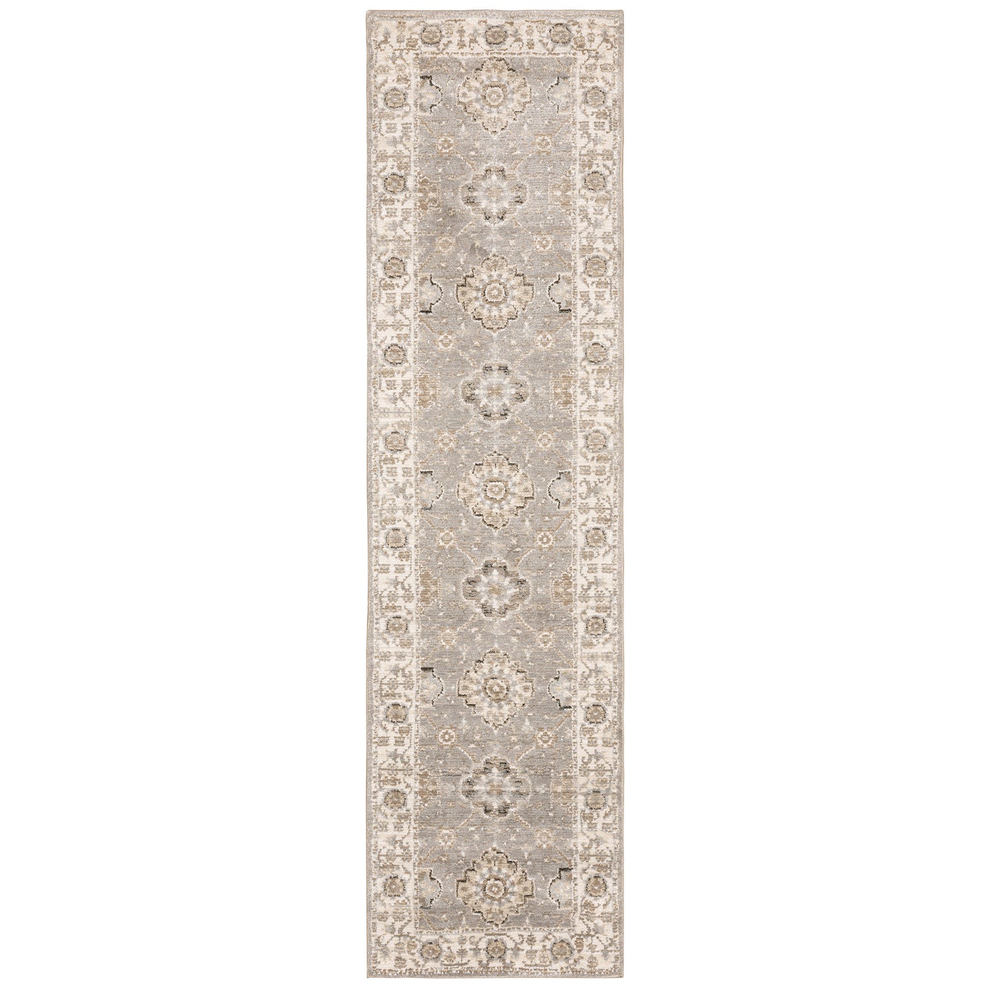 Andorra 8929H Grey Floral Rug