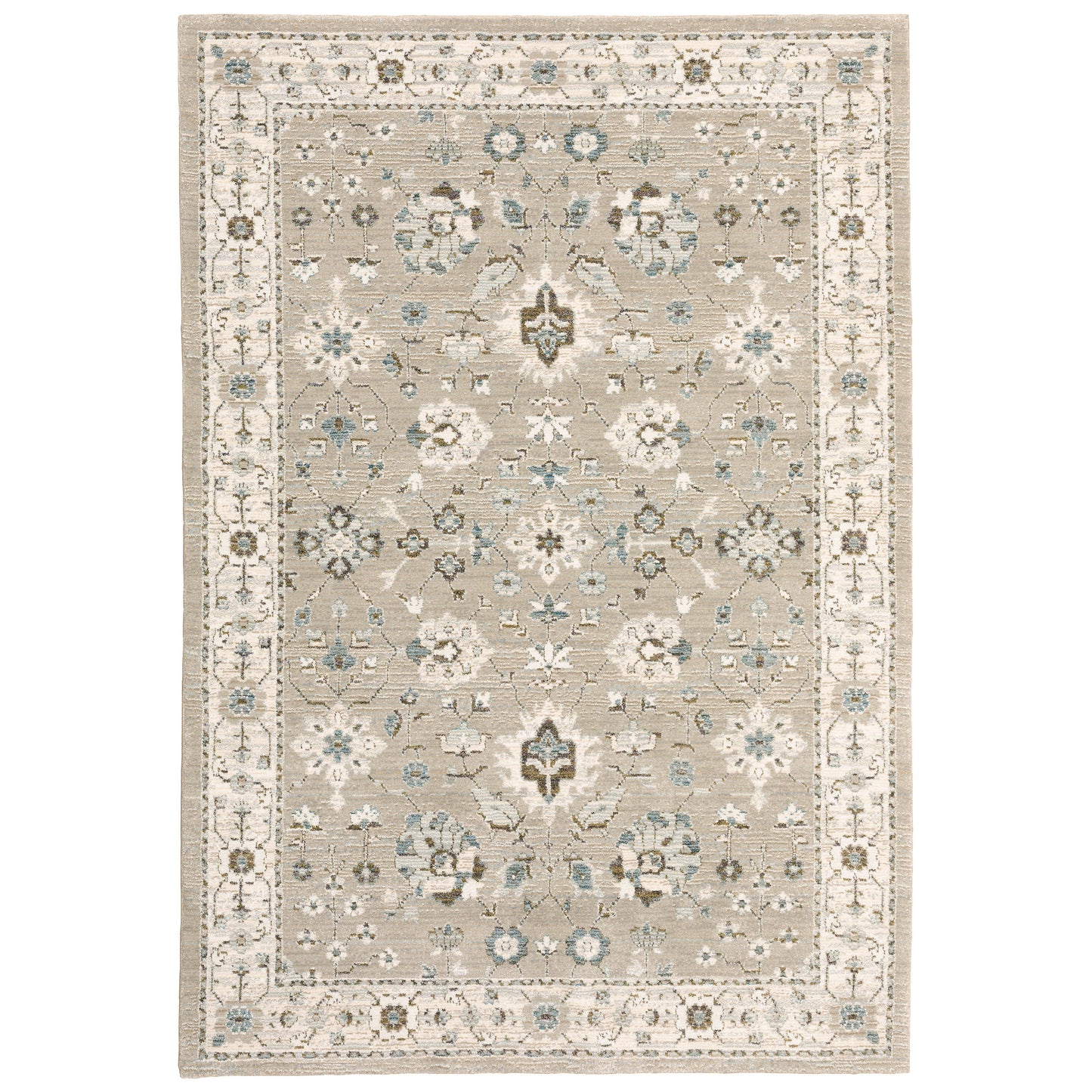 Andorra 8930L Beige Floral Rug